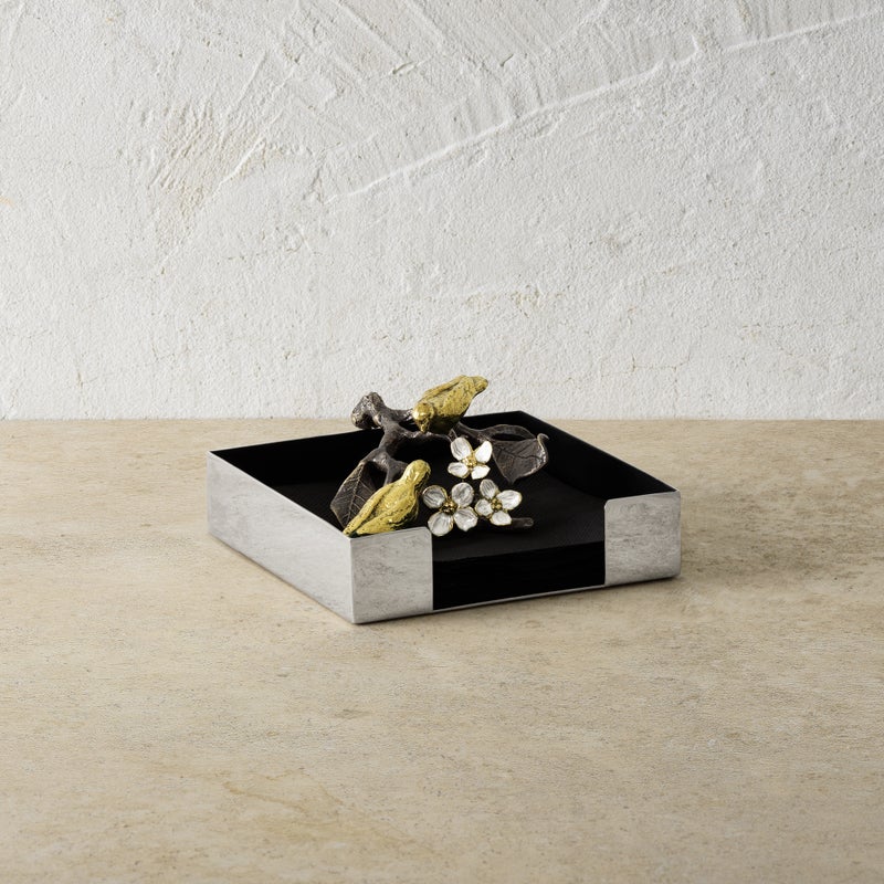 Lovebirds Cocktail Napkin Holder - Robert's-Michael Aram-Robert's