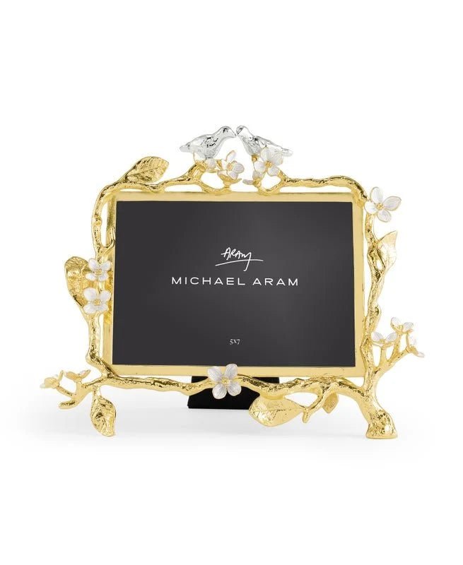 Lovebirds Silver & Gold 5 x 7 Frame - Robert's-Michael Aram-Robert's
