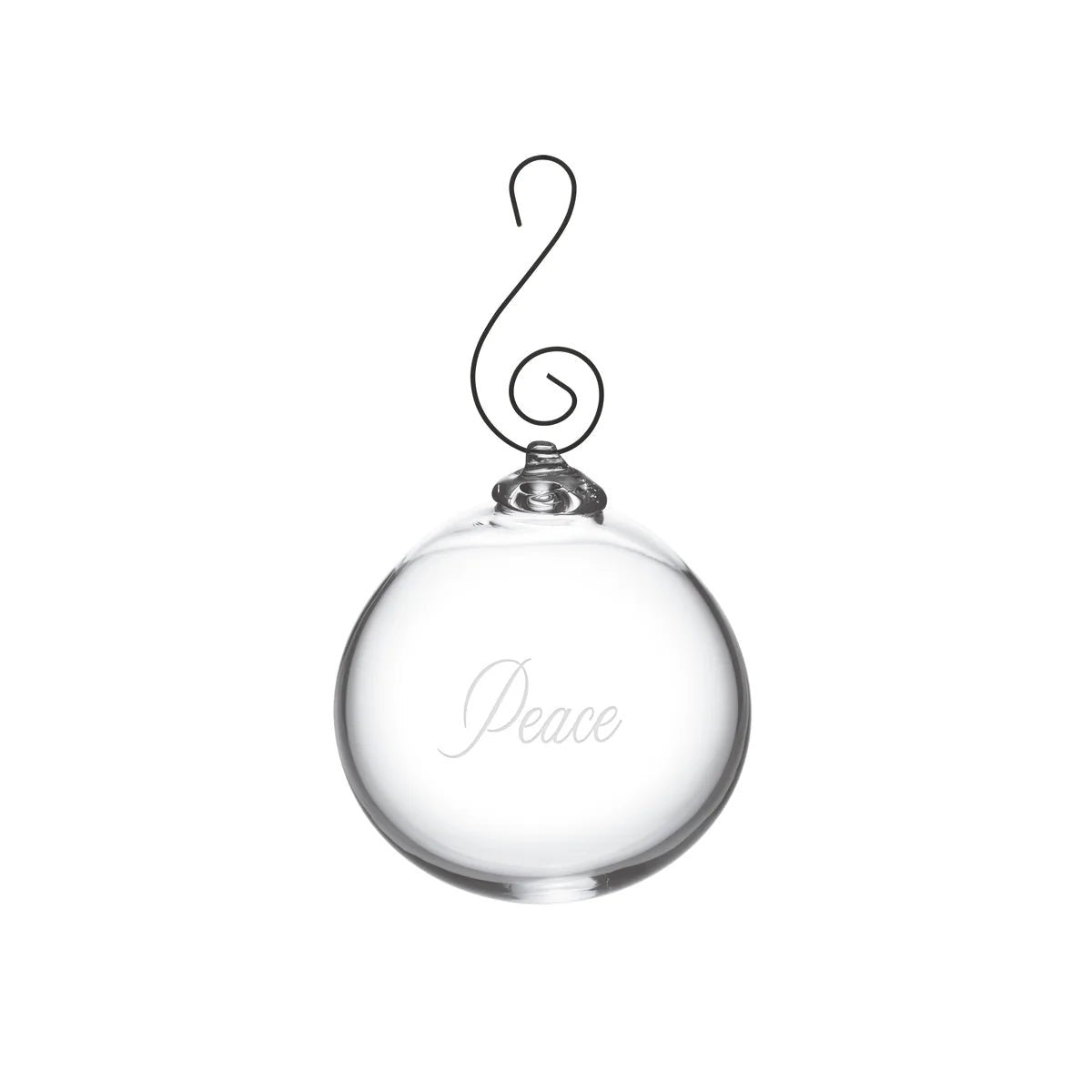 LoveYourBrain Round Ornament — Peace - Robert's-SIMON PEARCE-Robert's