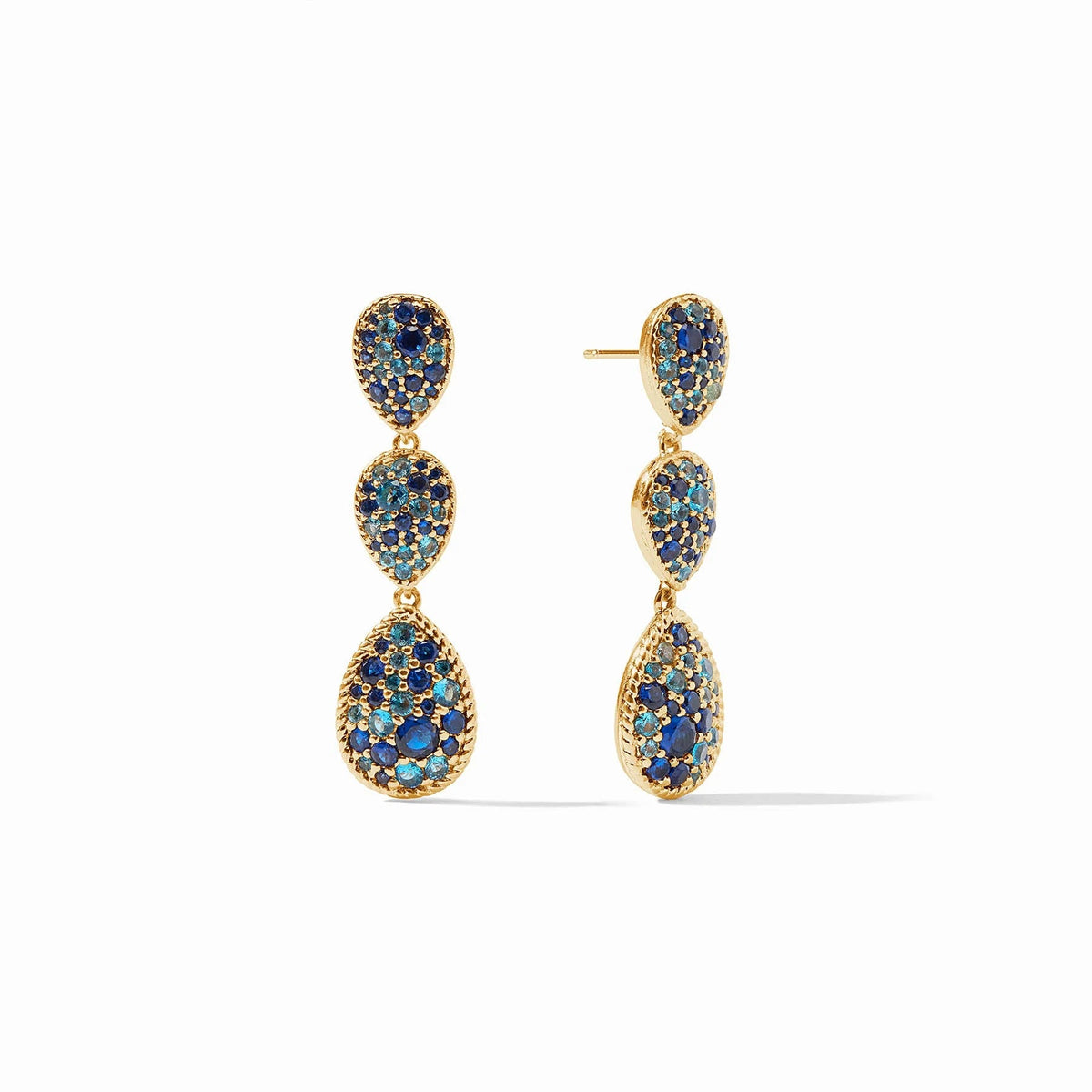 Luna Teardrop Teared Earring Ombre Blue - Robert's-JULIE VOS-Robert's