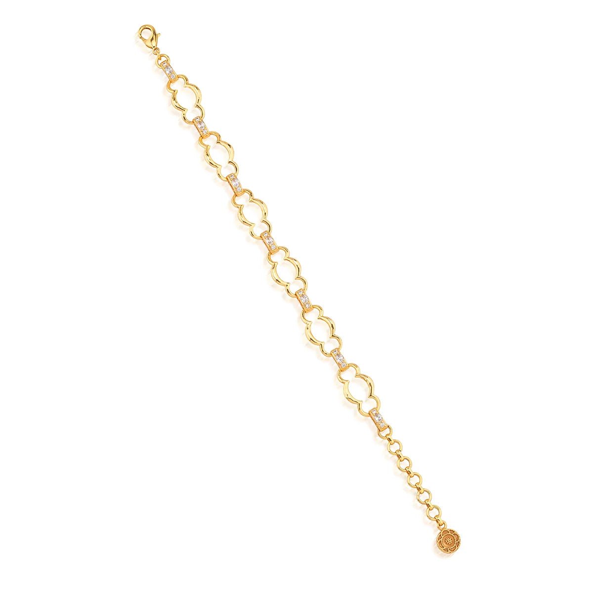 Maharani Grande Chain Bracelet, 7.5"+2" - Clear Cubic Zirconia - Robert's-Capucine De Wulf-Robert's