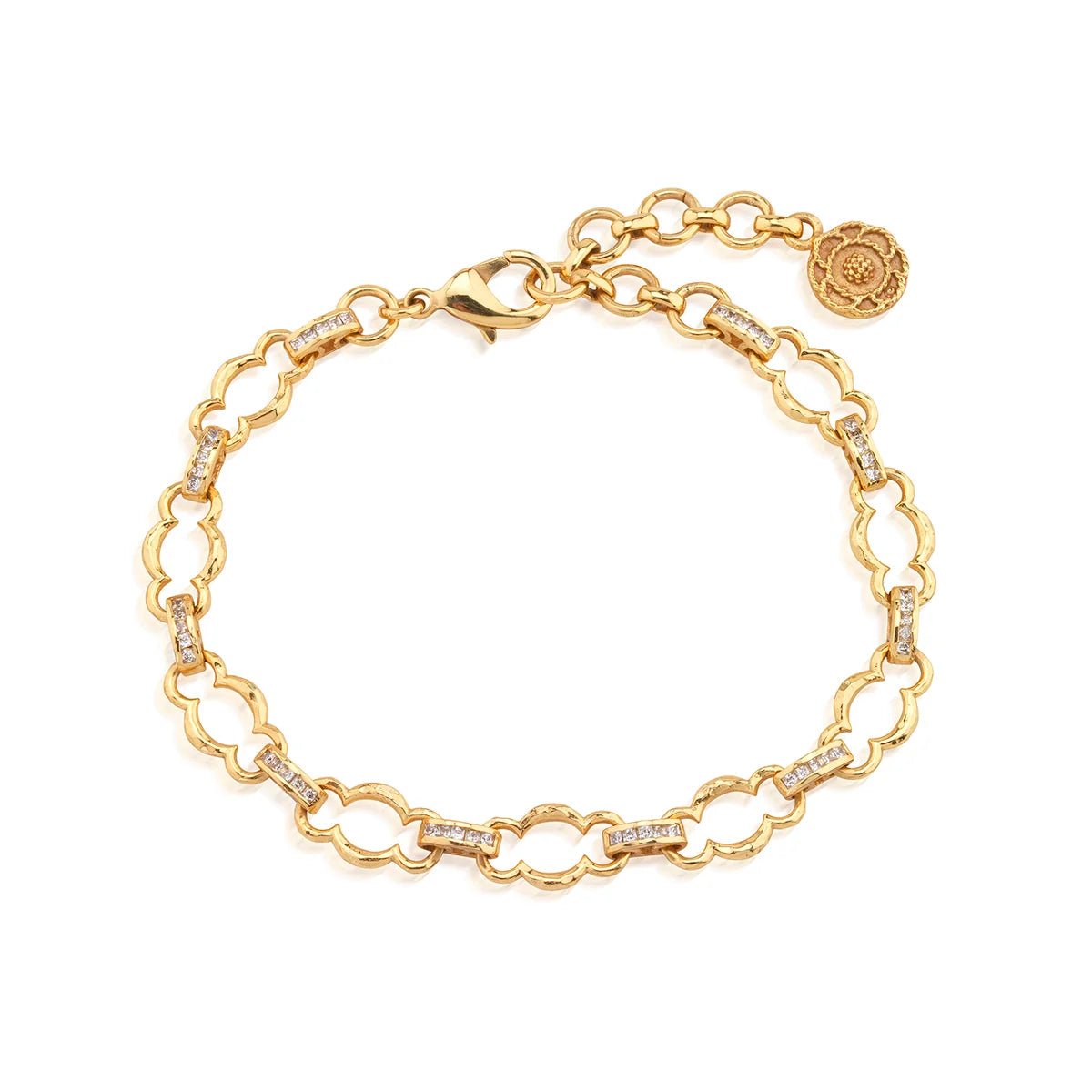 Maharani Petite Chain Bracelet, 7"+2" - Clear Cubic Zirconia - Robert's-Capucine De Wulf-Robert's
