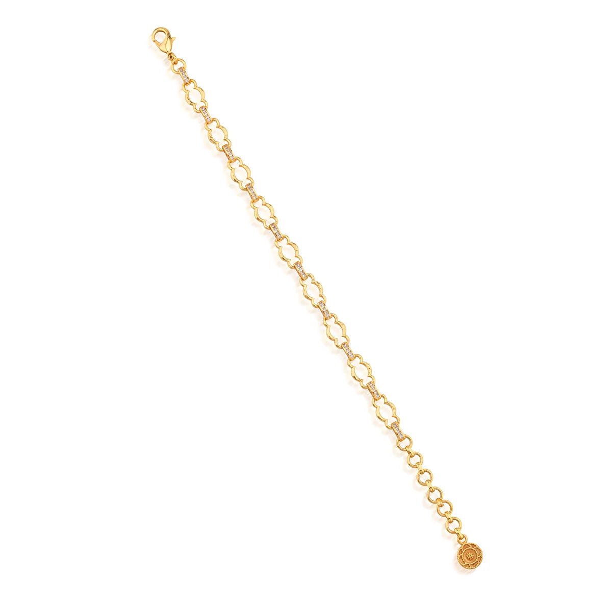 Maharani Petite Chain Bracelet, 7"+2" - Clear Cubic Zirconia - Robert's-Capucine De Wulf-Robert's