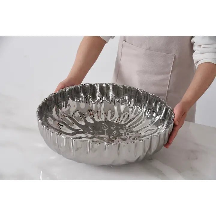 Mascali Argento Extra Large Shallow Bowl - Robert's-PAMPA BAY-Robert's
