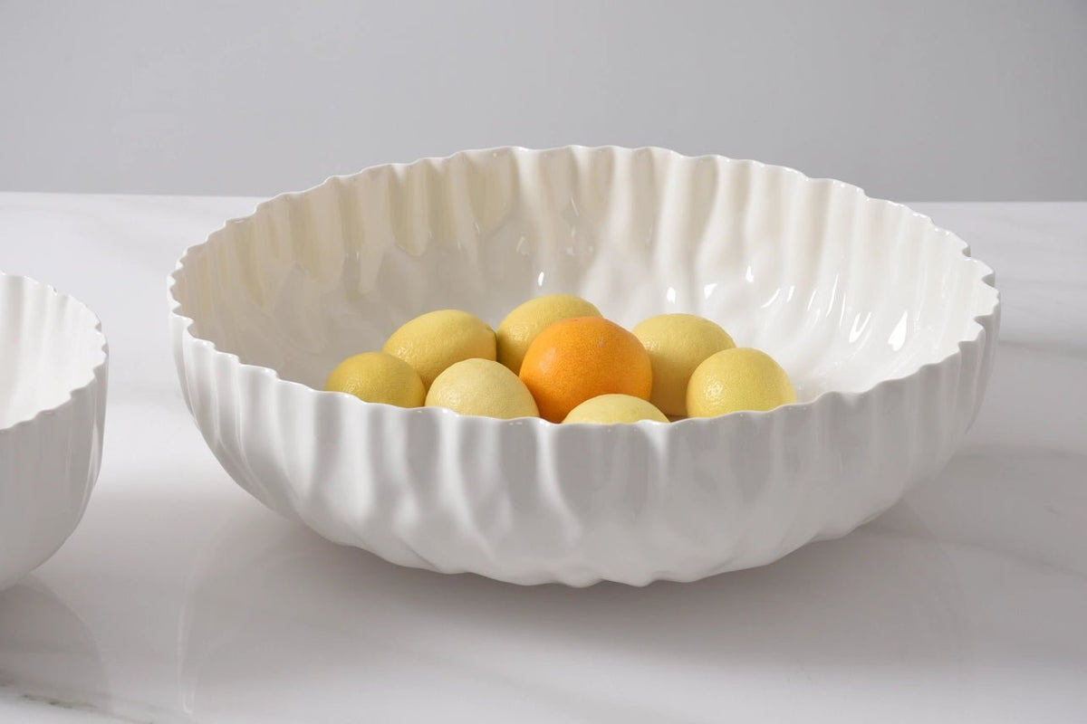 Mascali Bianca Extra Large Shallow Bowl - Robert's-PAMPA BAY-Robert's