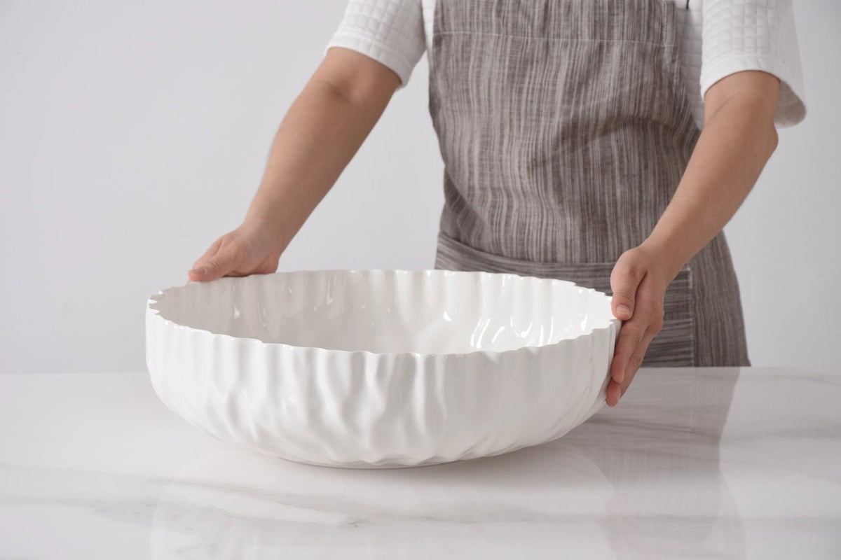 Mascali Bianca Extra Large Shallow Bowl - Robert's-PAMPA BAY-Robert's