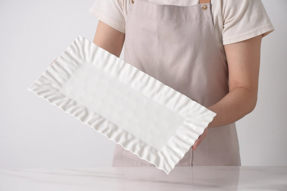 Mascali Bianca Rectangular Tray - Robert's-PAMPA BAY-Robert's