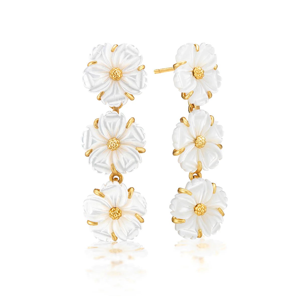 Mermaid Garden Petite Linear Earrings - MOP - Robert's-Capucine De Wulf-Robert's