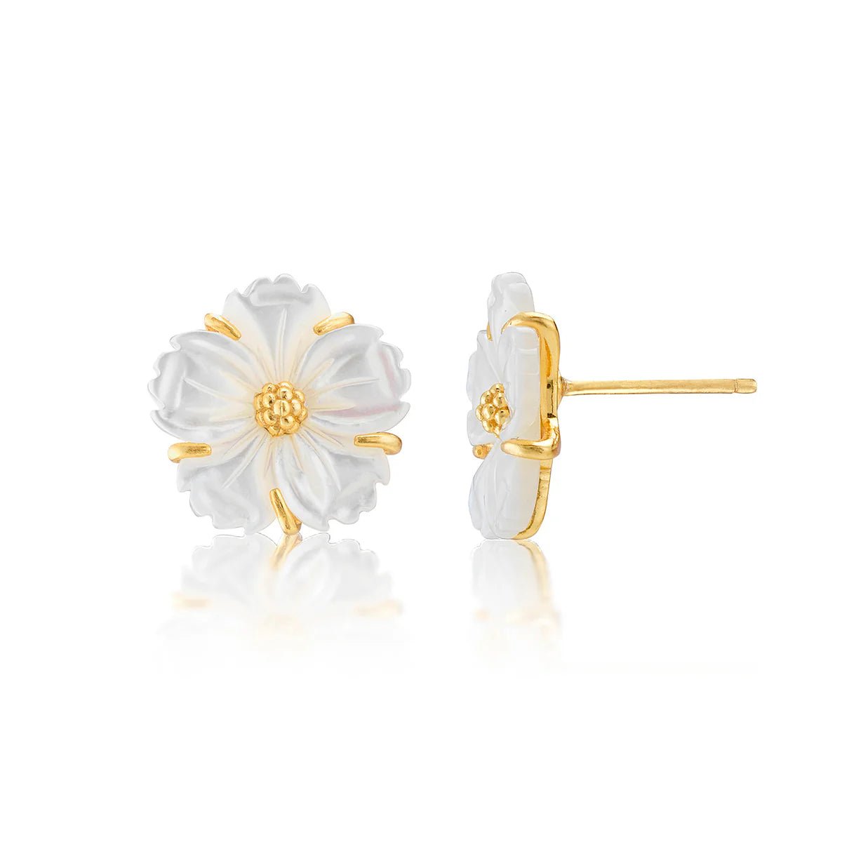 Mermaid Garden Petite Stud Earrings - MOP - Robert's-Capucine De Wulf-Robert's