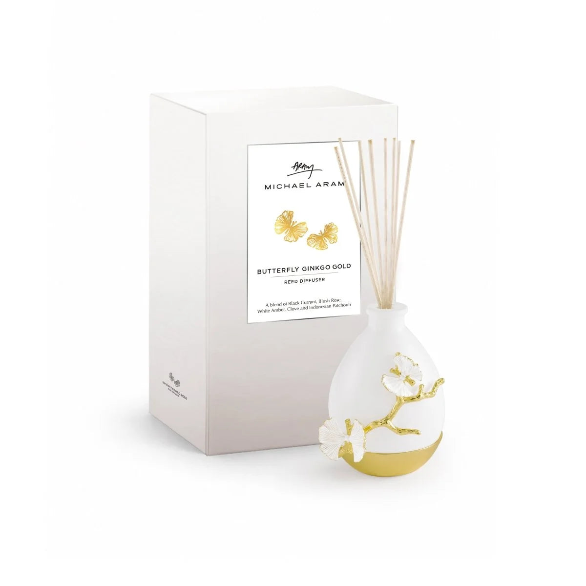 Butterfly Gingko Gold Scented Reed Diffuser