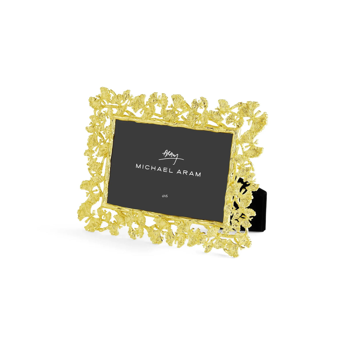Butterfly Ginkgo Gold Sculpted Frame 4x6