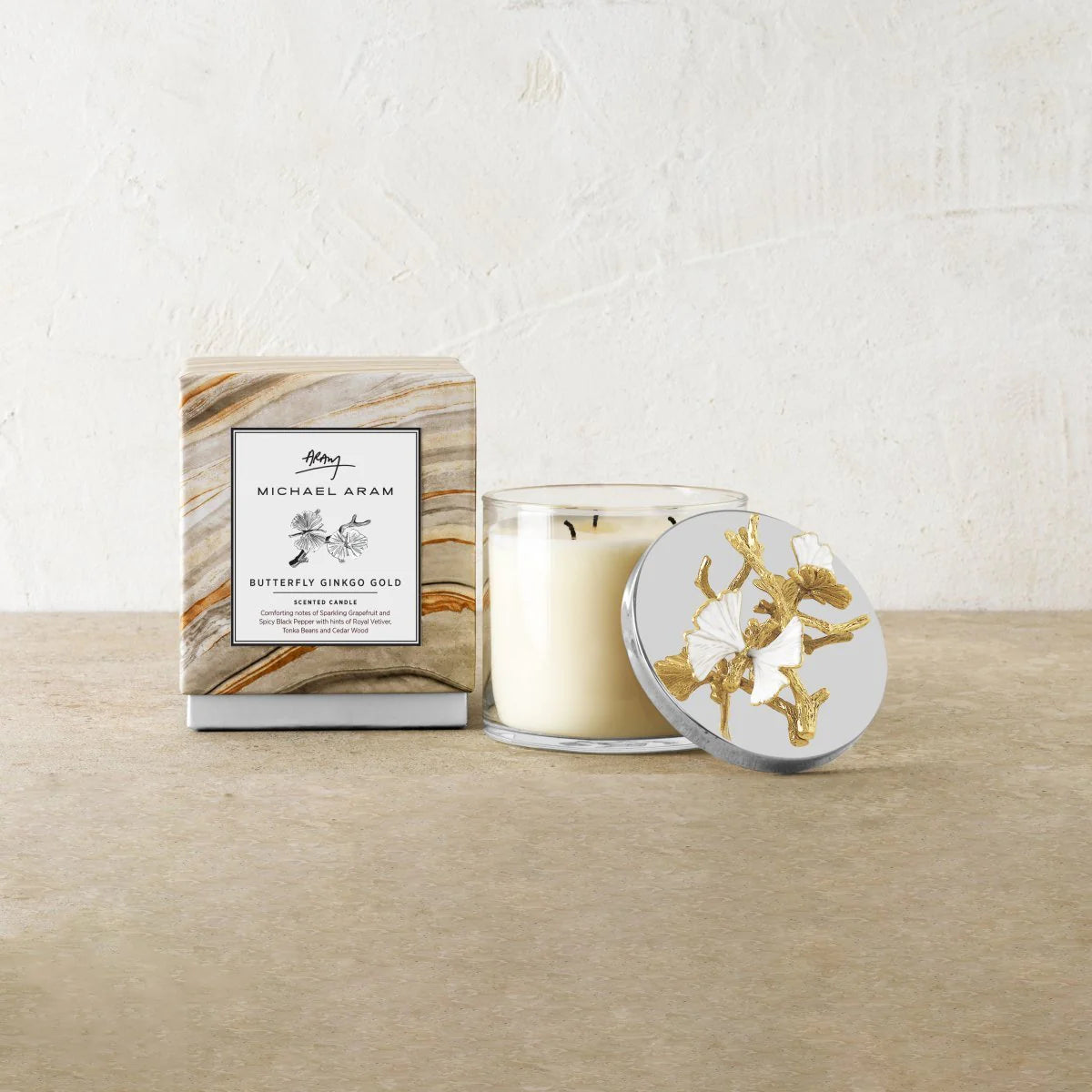 Butterfly Gold Candle