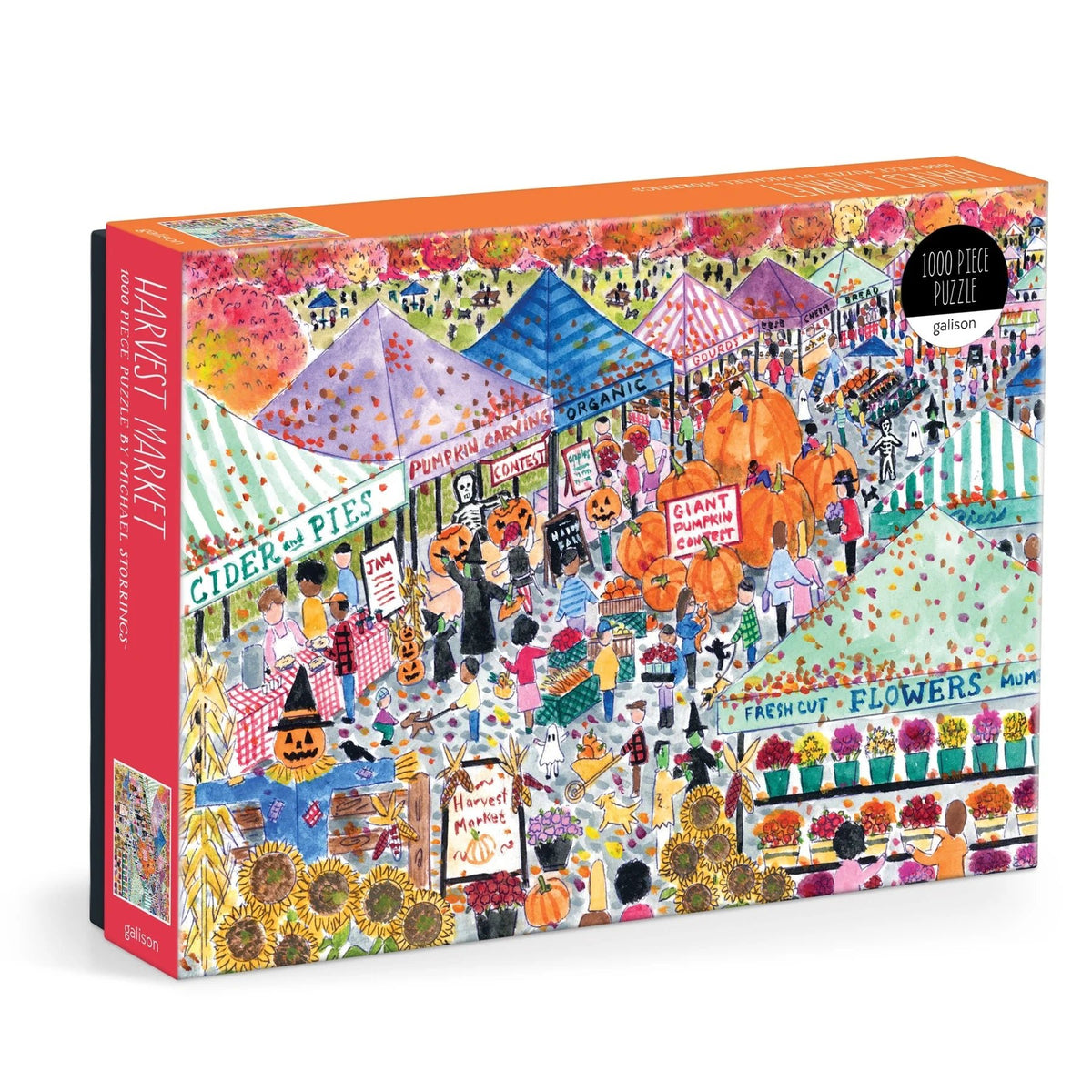 Michael Storrings Harvest Market 1000 Piece Puzzle - Robert's-Chronicle Books-Robert's