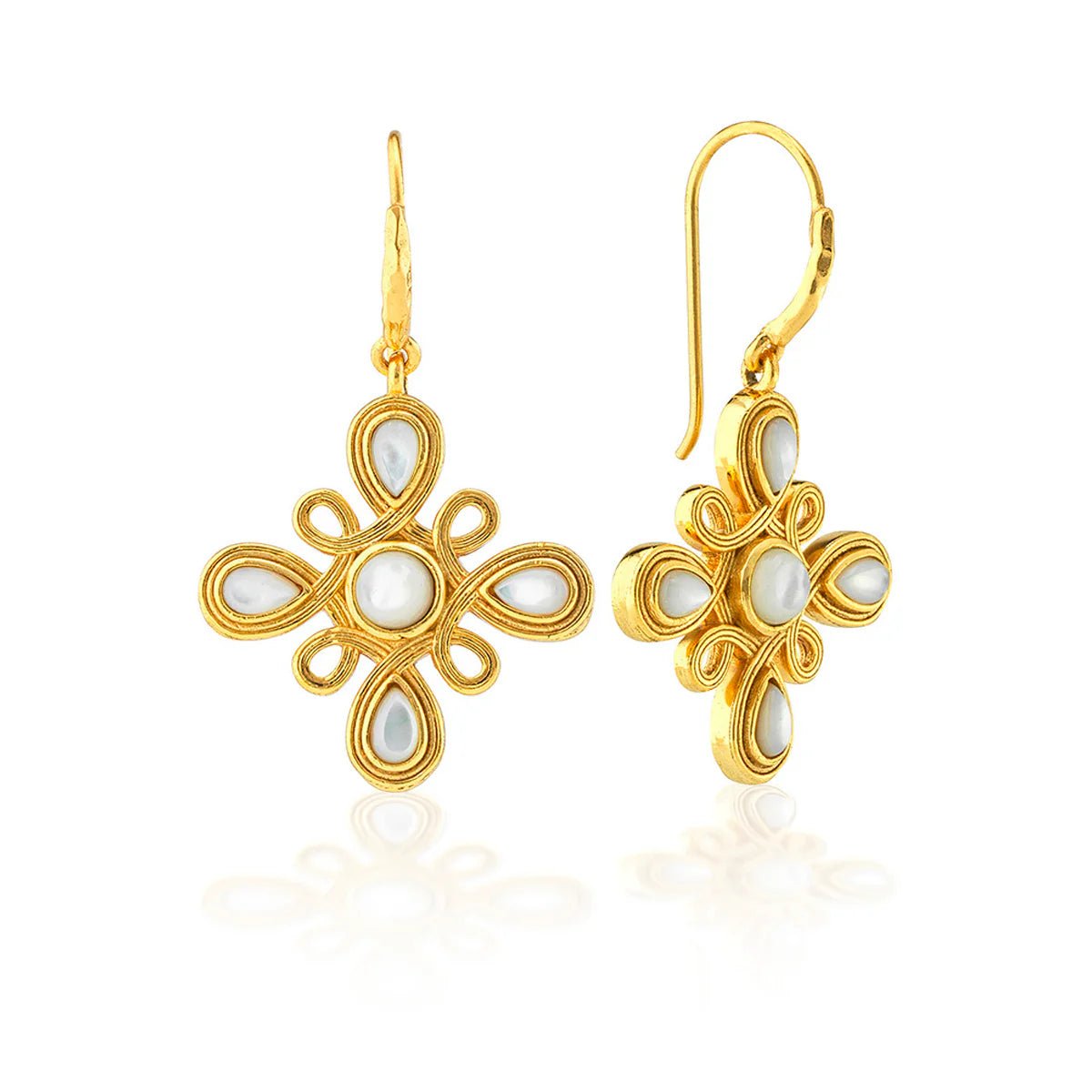 Monique Gem Dangle Earrings - MOP - Robert's-Capucine De Wulf-Robert's