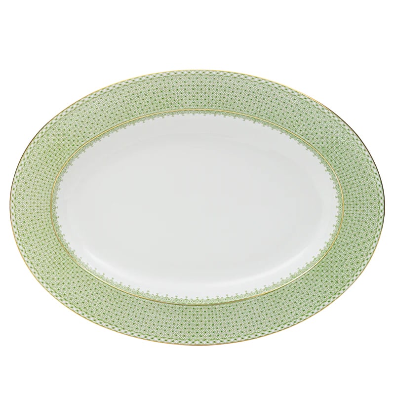 Mottahedeh Apple Lace Oval Platter - Robert's-MOTTAHEDEH-Robert's