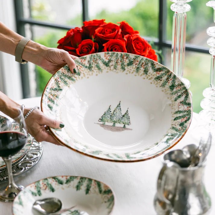 Natale Pasta Serving Bowl - Robert's-Arte Italica-Robert's