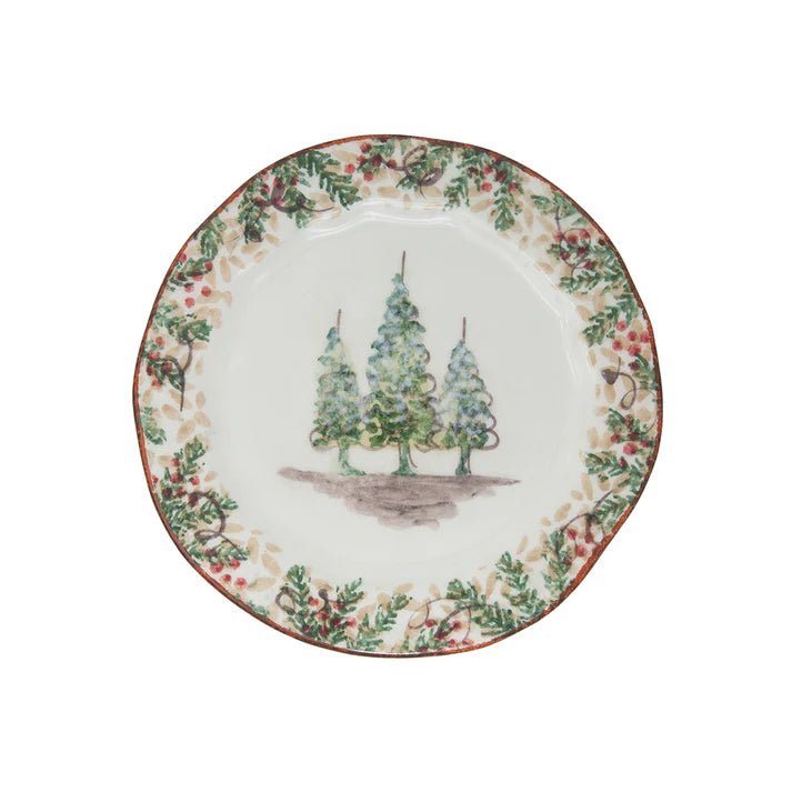 Natale Salad Dessert Plate - Robert's-Arte Italica-Robert's