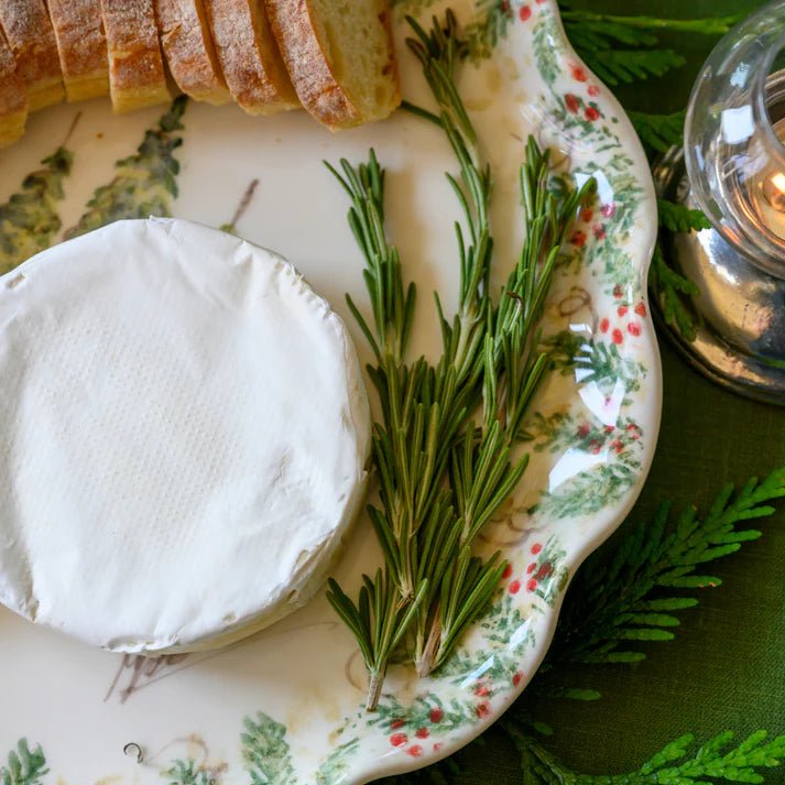 Natale Signed Ruffled Cake Plate - Robert's-Arte Italica-Robert's