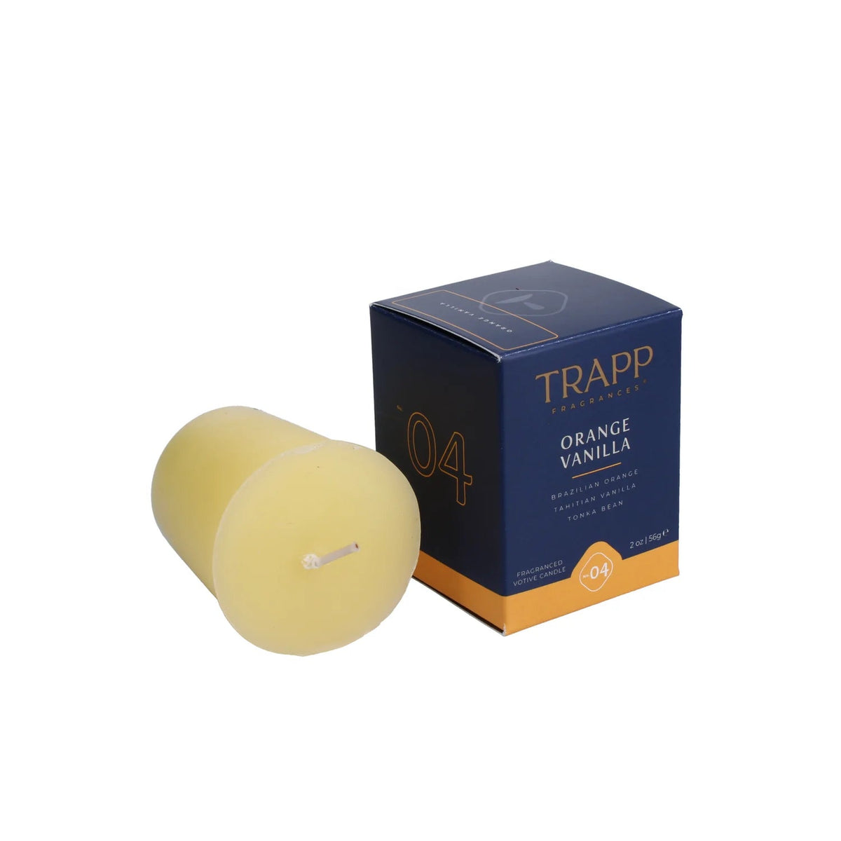 No. 04 Orange Vanilla 2 oz. Votive Candle - Robert's-Trapp-Robert's
