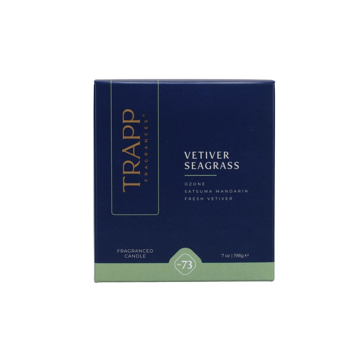 No. 73 Vetiver Seagrass 7 oz. Candle in Signature Box - Robert's-Trapp-Robert's