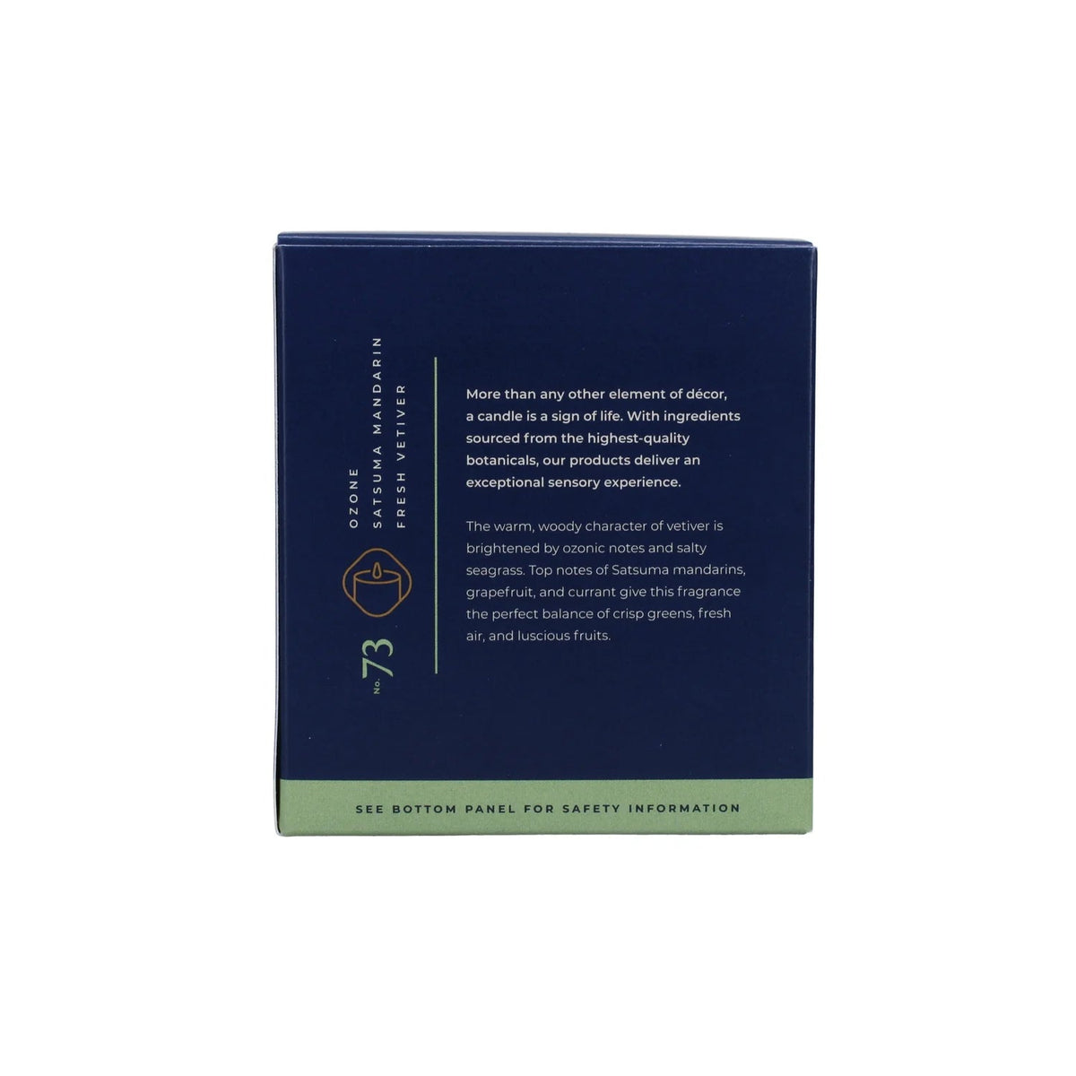 No. 73 Vetiver Seagrass 7 oz. Candle in Signature Box - Robert's-Trapp-Robert's