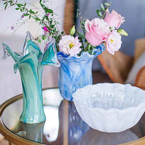 Onda Glass White Small Bowl - Robert's-VIETRI-Robert's