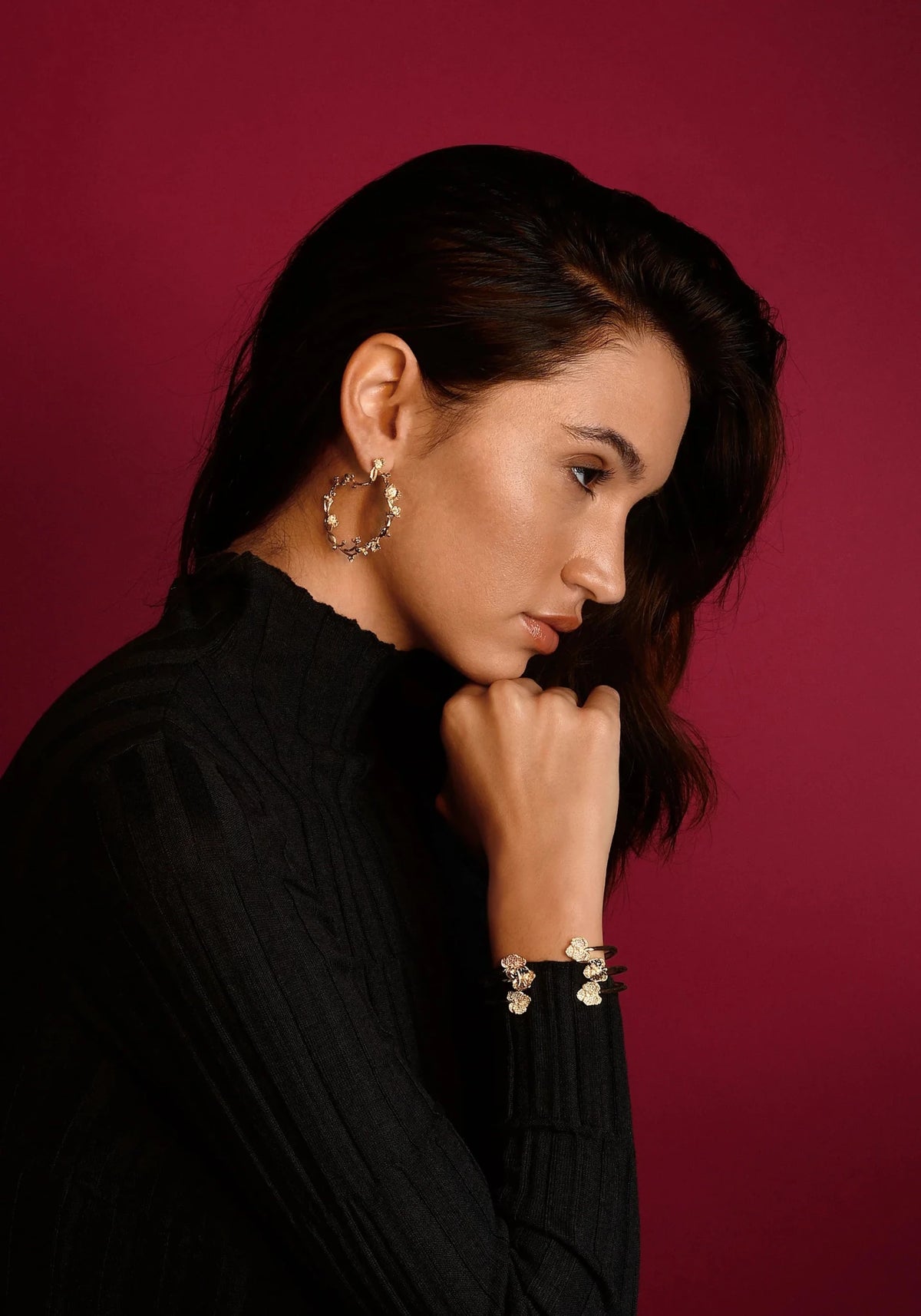 Orchid Hoop Earrings - Robert's-Anabel Aram-Robert's