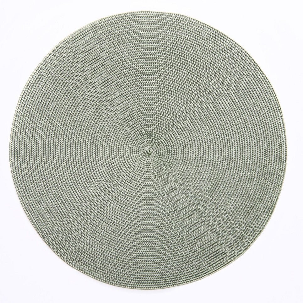 Original Braided Round Placemat Sage - Robert's-Deborah Rhodes-Robert's