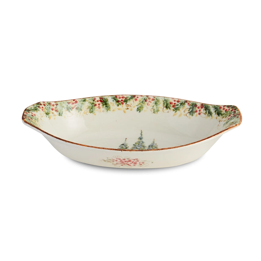 Natale Oval Serving Bowl