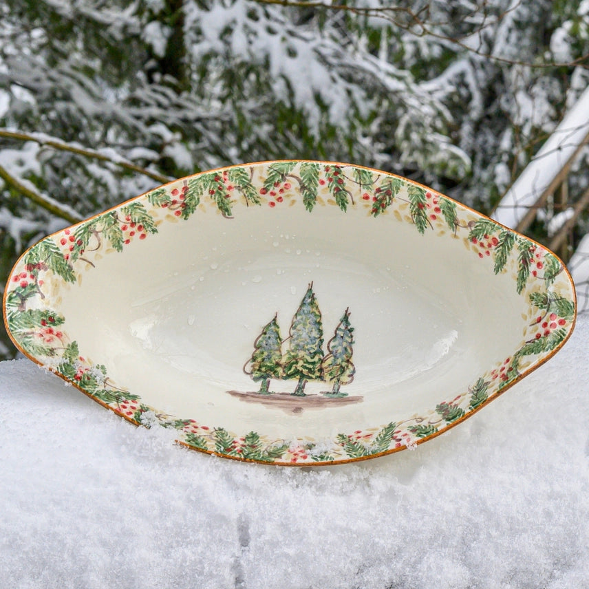 Natale Oval Serving Bowl