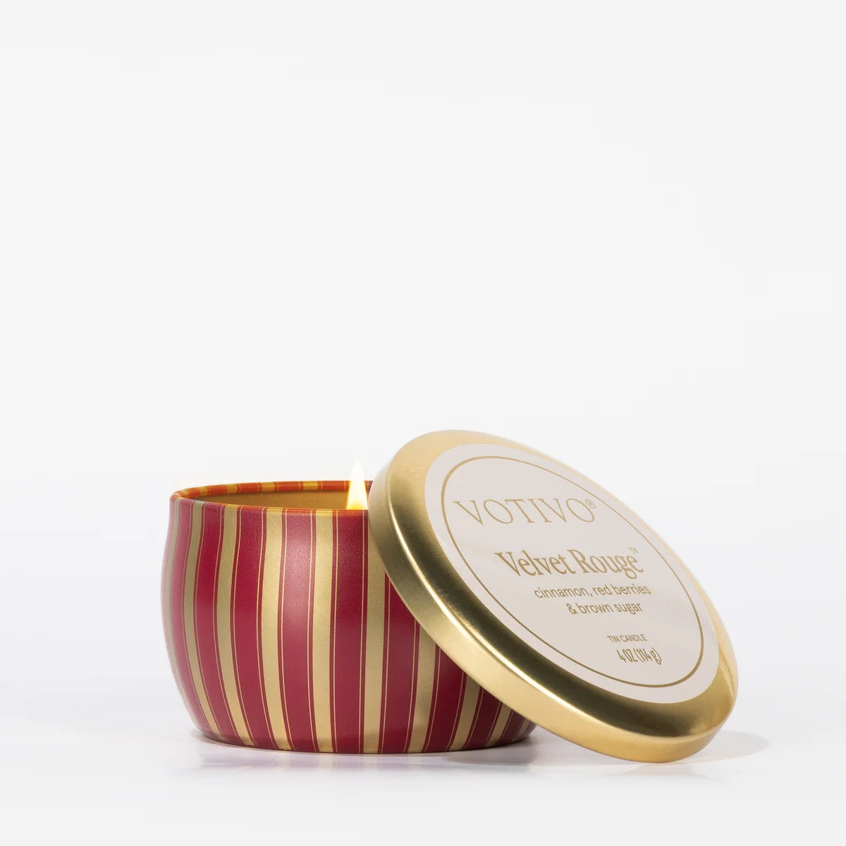 Velvet Rouge Holiday Tin Candle