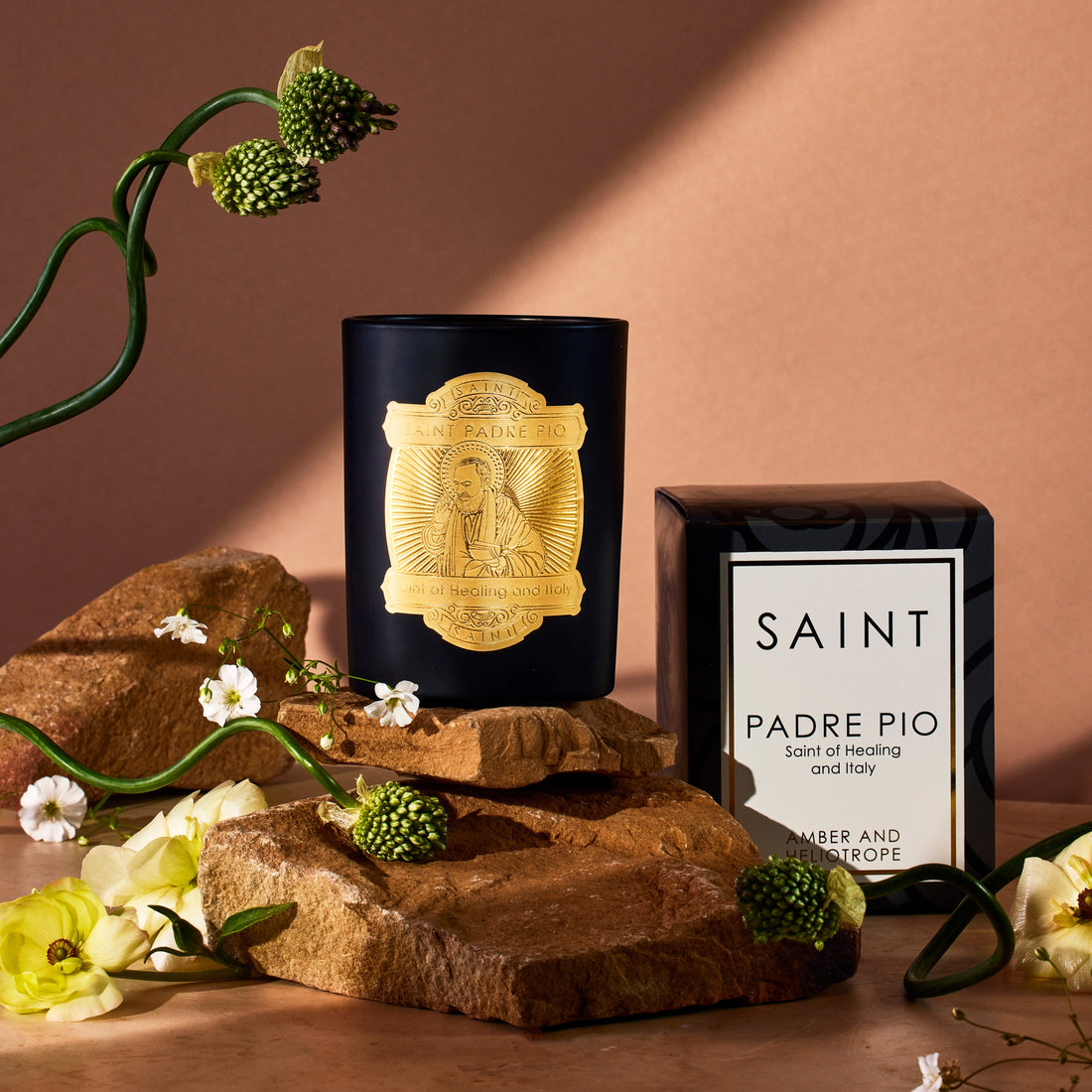Saint Padre Pio Candle Saint of Healing and Italy Special Edition Candle