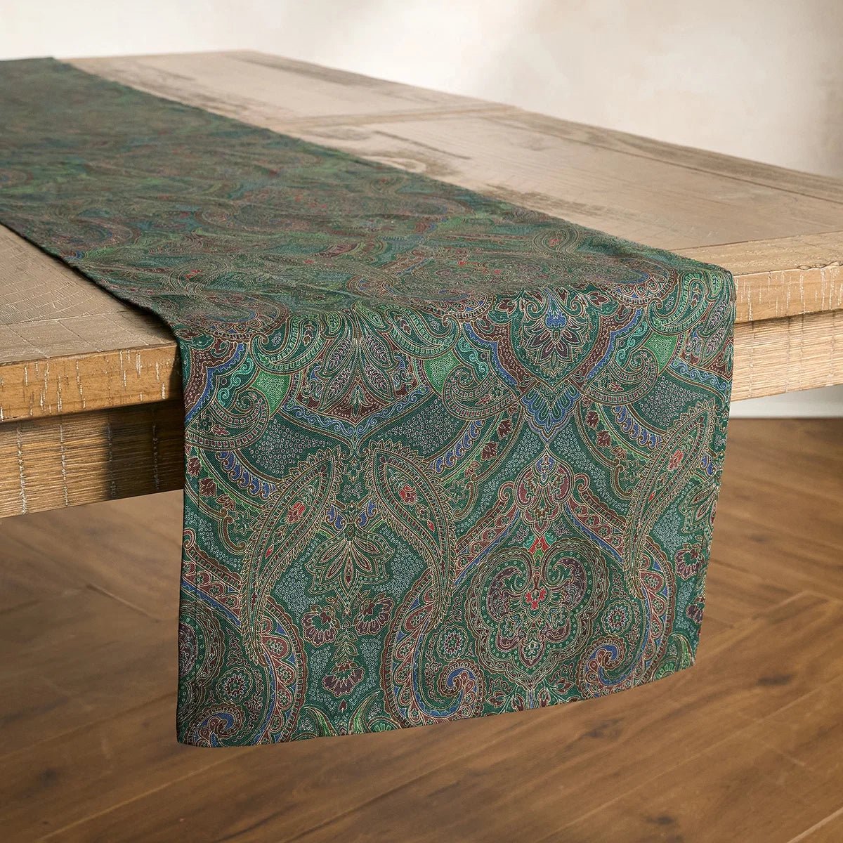 Paisley 18" x 90" Table Runner - Evergreen - Robert's-Juliska-Robert's