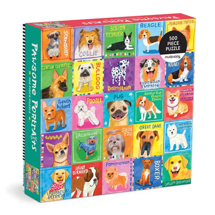 Pawsome Portraits 500 Piece Family Puzzle - Robert's-Chronicle Books-Robert's