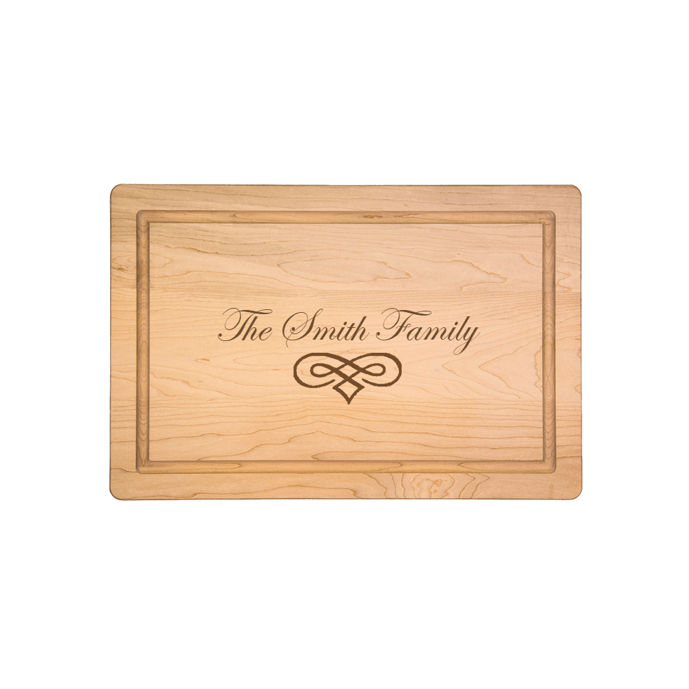 Personalized Maplewood Cutting and Cheeseboard 18x12 - Robert's-MAPLE LEAF AT HOME-Robert's