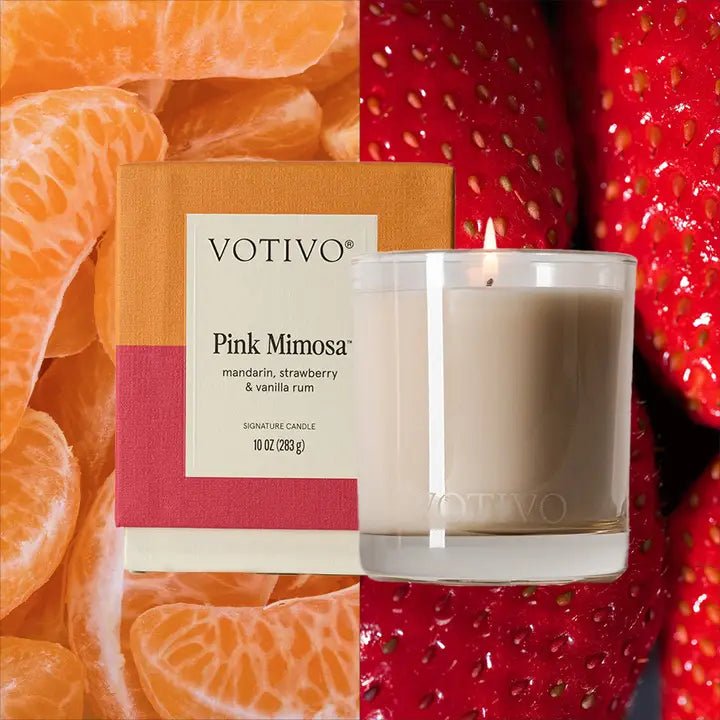 Pink Mimosa 10 oz. Signature Candle - Robert's-VOTIVO-Robert's