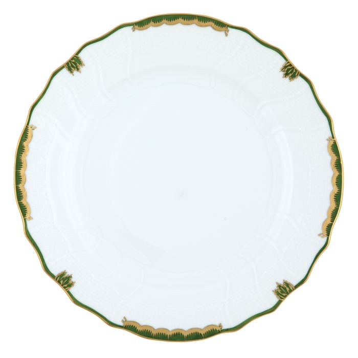 Princess Victoria Dark Green Dinner Plate - Robert's-HEREND-Robert's