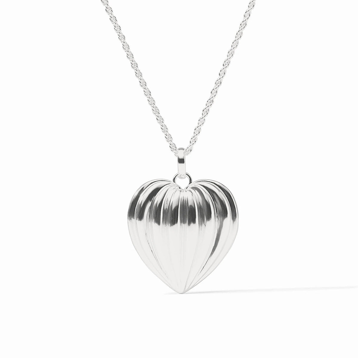 Puffy Heart Locket Silver - Robert's-Julie Vos-Robert's