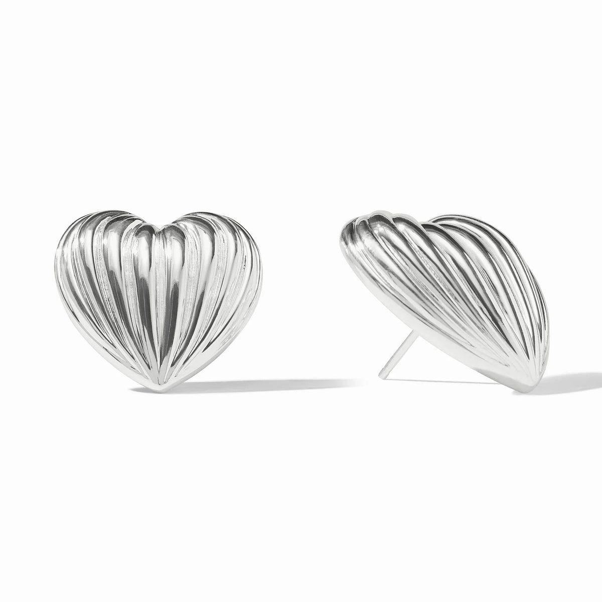 Puffy Heart Statement Stud Silver - Robert's-Julie Vos-Robert's