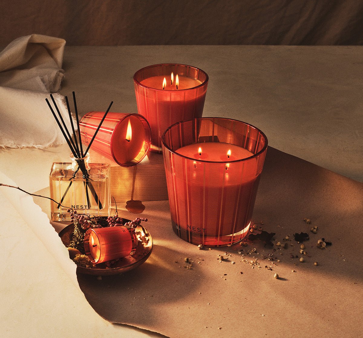 Pumpkin Chai 3 Wick Candle - Robert's-NEST New York-Robert's