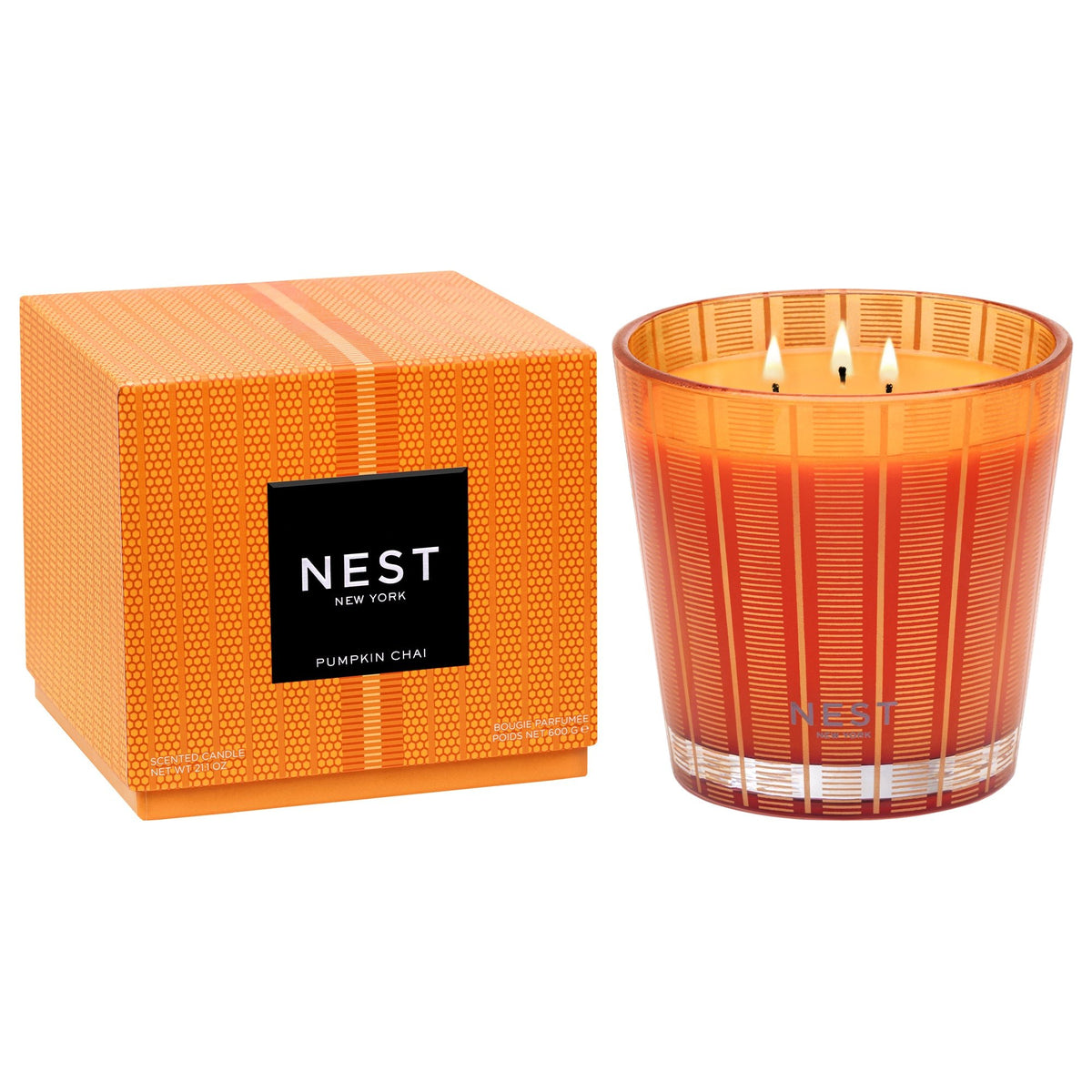 Pumpkin Chai 3 Wick Candle - Robert's-NEST New York-Robert's