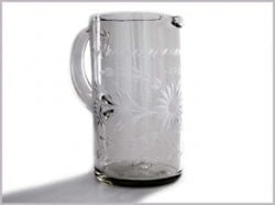 RAH Condessa Hand Made Clear - Wide Pitcher - Robert's-ROSE ANN HALL-Robert's