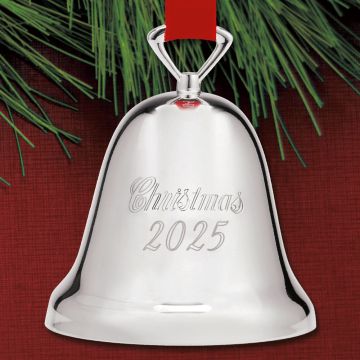 Reed & Barton 2025 Silverplate Dated Bell Ornament