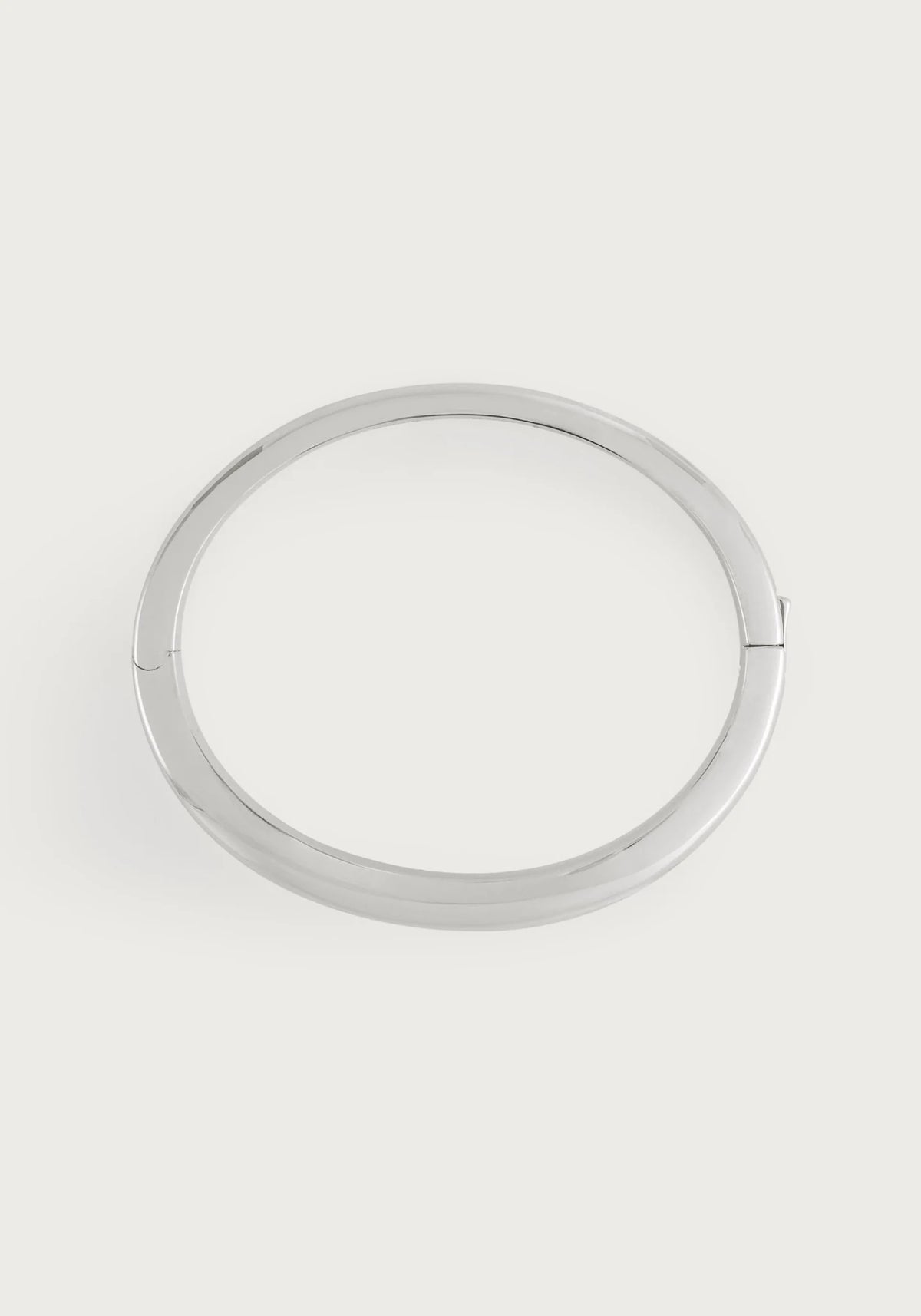 Anabel Aram-River Slim Hinged Bangle, Silver - Robert's