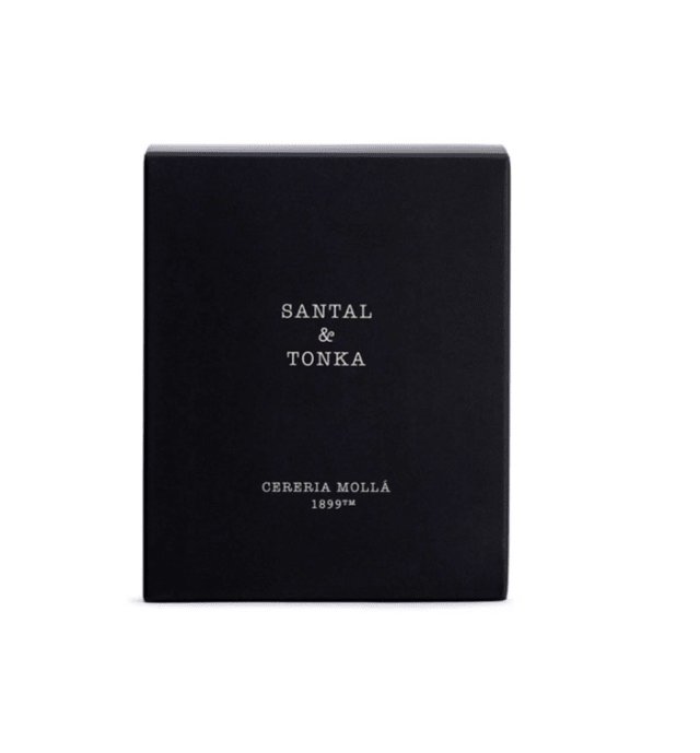 Santal Tonka Black Candle 8oz - Robert's-Cereria Molla 1899-Robert's