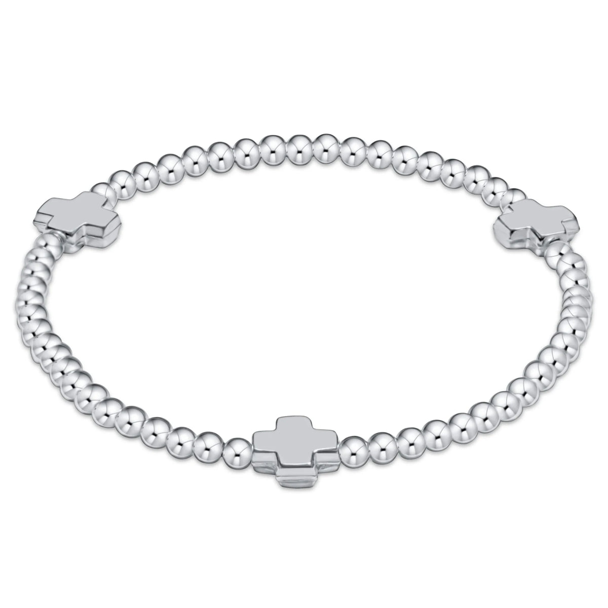 Signature Cross 3mm Sterling Bracelet - Robert's-enewton-Robert's