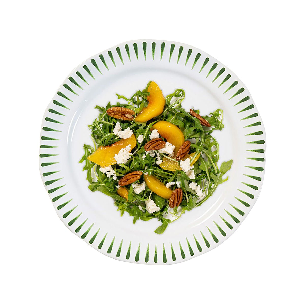 Sitio Stripe Dessert/Salad Plate - Basil - Robert's-Juliska-Robert's