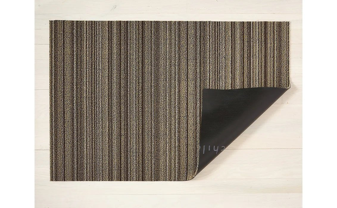 Skinny Stripe Shag Mat - Mushroom - 24X36 - Robert's-Chilewich-Robert's