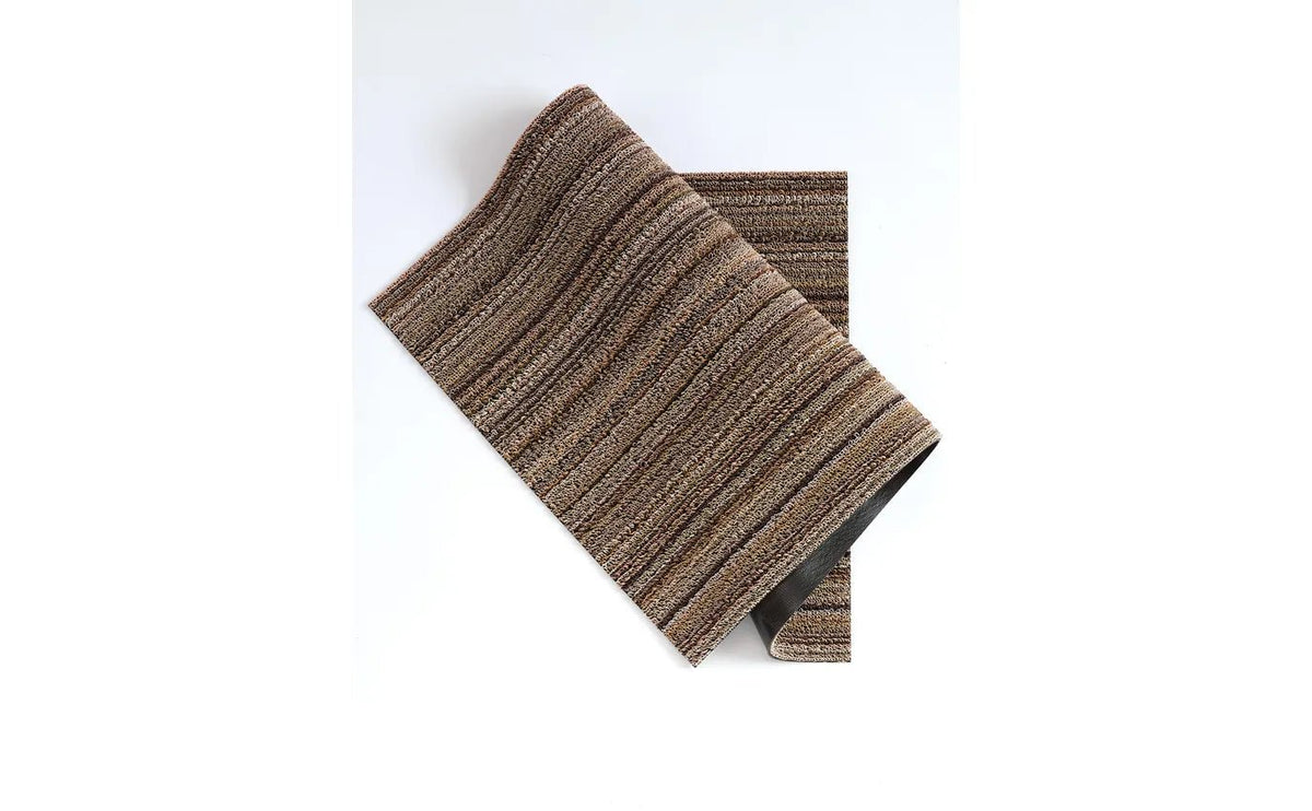 Skinny Stripe Shag Mat - Mushroom - 24X36 - Robert's-Chilewich-Robert's