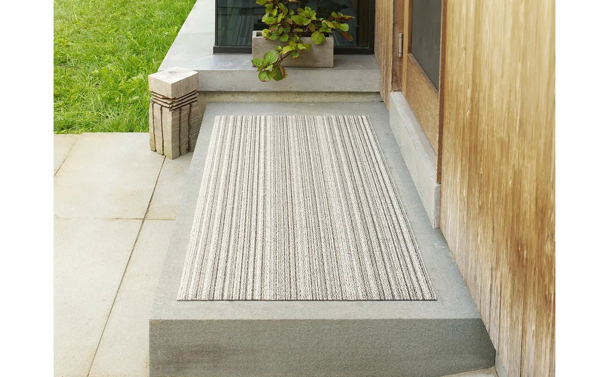 Skinny Stripe Shag Mat - Mushroom - 24X36 - Robert's-Chilewich-Robert's
